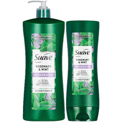 Suave Rosemary & Mint conditioner bottle front showing gentle hydration for dry hair