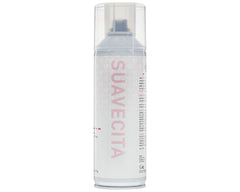 Suavecita Shine Spray gloss application on hair for a lightweight finish.