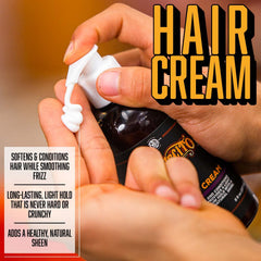Suavecito Hair Cream suitable for dry hair styling sessions.