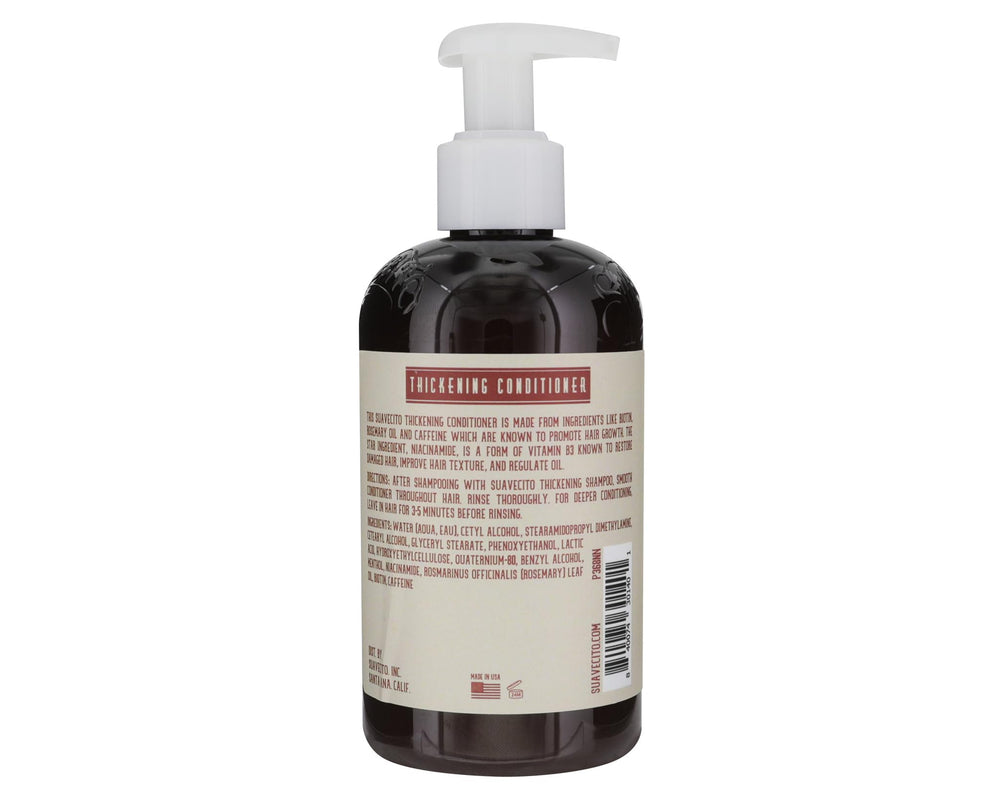 Applying Suavecito conditioner to hair shows easy, even distribution and smooth detangling.
