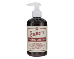 Suavecito hair thickening conditioner bottle demonstrates the formula for fuller-looking hair.