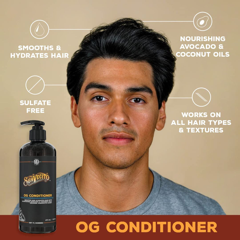 Suavecito nourishing conditioner tube detangles and softens hair.