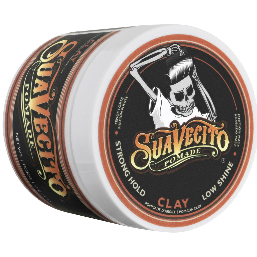Styling short-to-medium hair with Suavecito Pomade Firme Clay