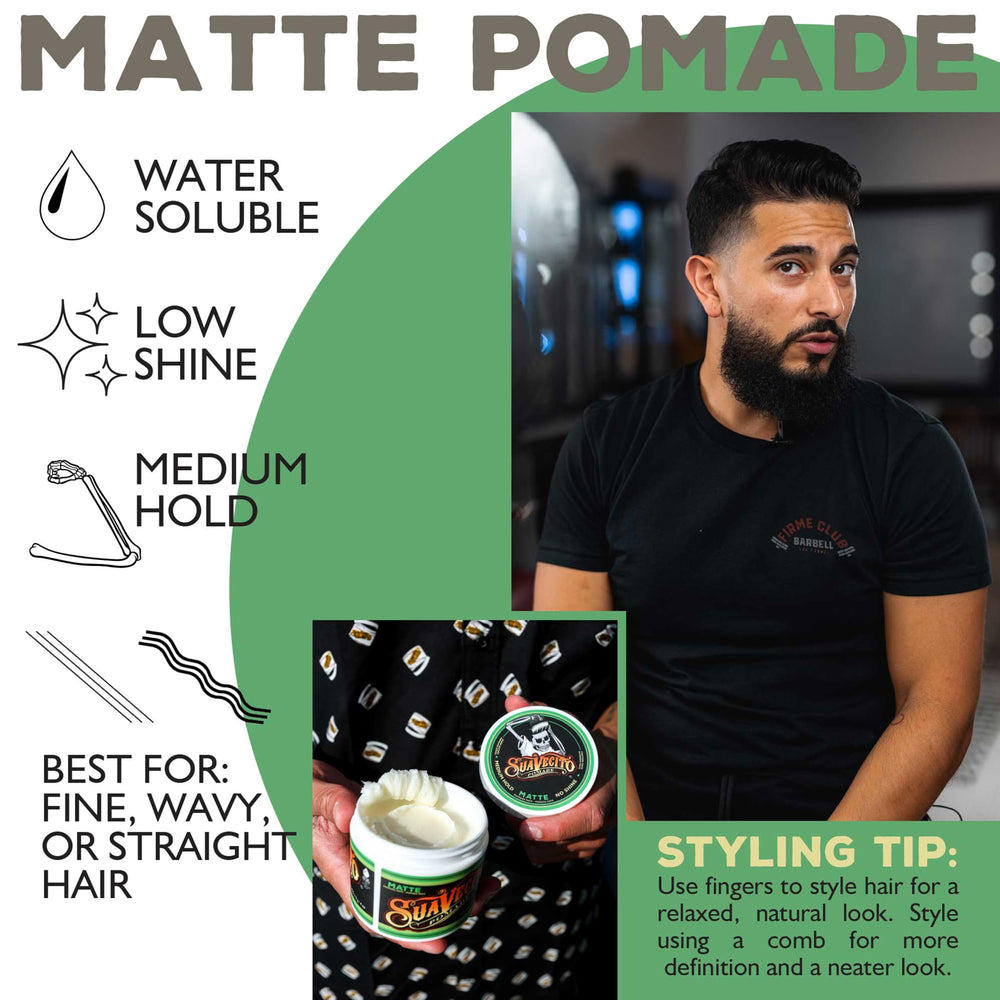 Faux hawk styled with matte finish for structured texture