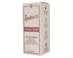 Suavecito bottle in a shower setup illustrates a simple daily scalp care routine.
