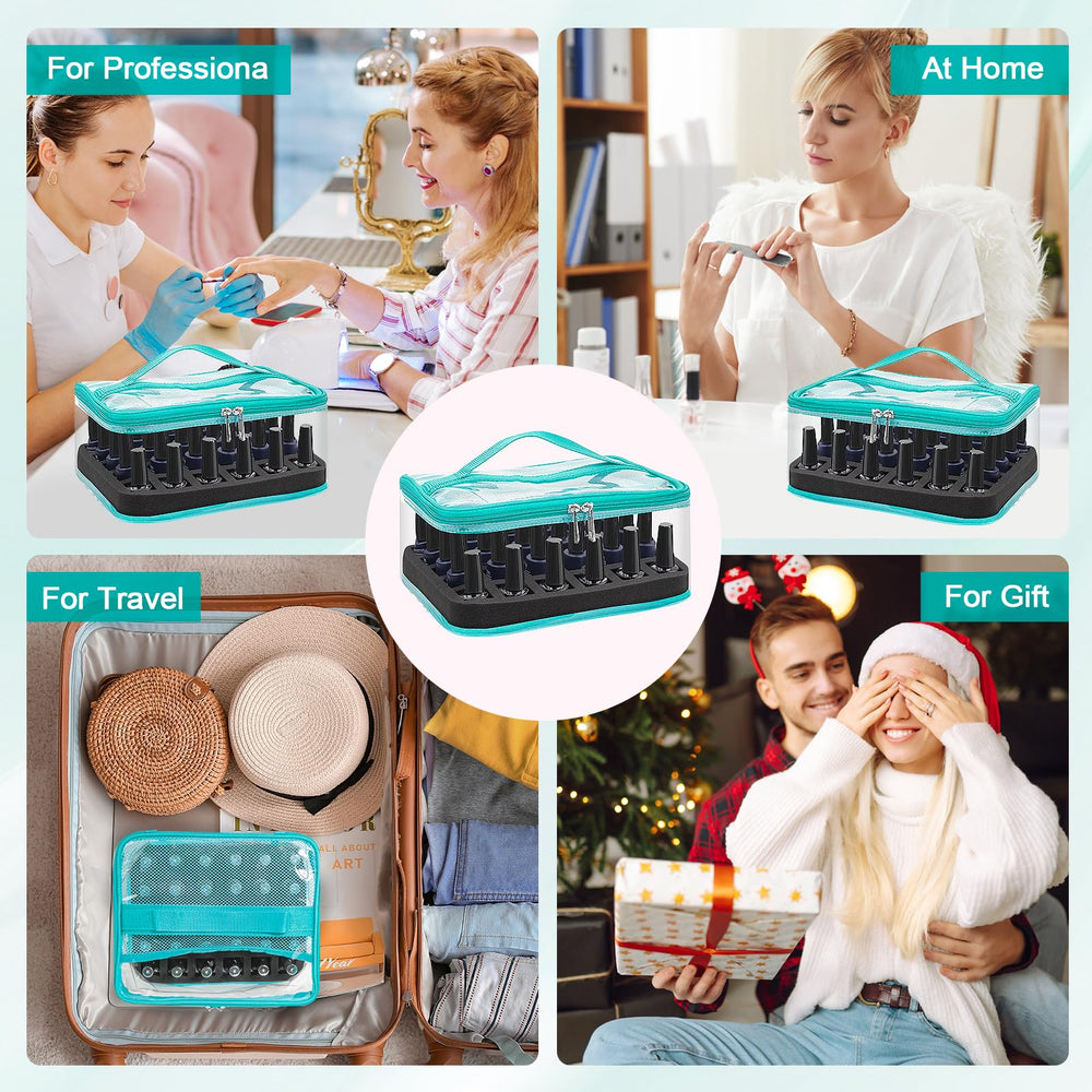Subay multi-functional storage turns into a makeup bag when foam is removed.
