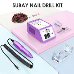 Subay nail art and pedicure kit purple, ideal for professional or home use.