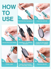 SUBAY nail care kit supports acrylic, gel, dip powder, and natural nails.