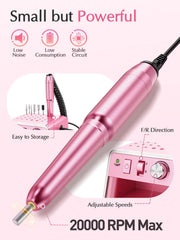 Subay Nail Drill with ergonomic grip reduces fatigue during extended manicures.
