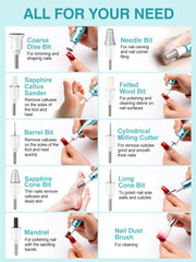 SUBAY beginner-friendly electric nail drill for easy at-home nail care.