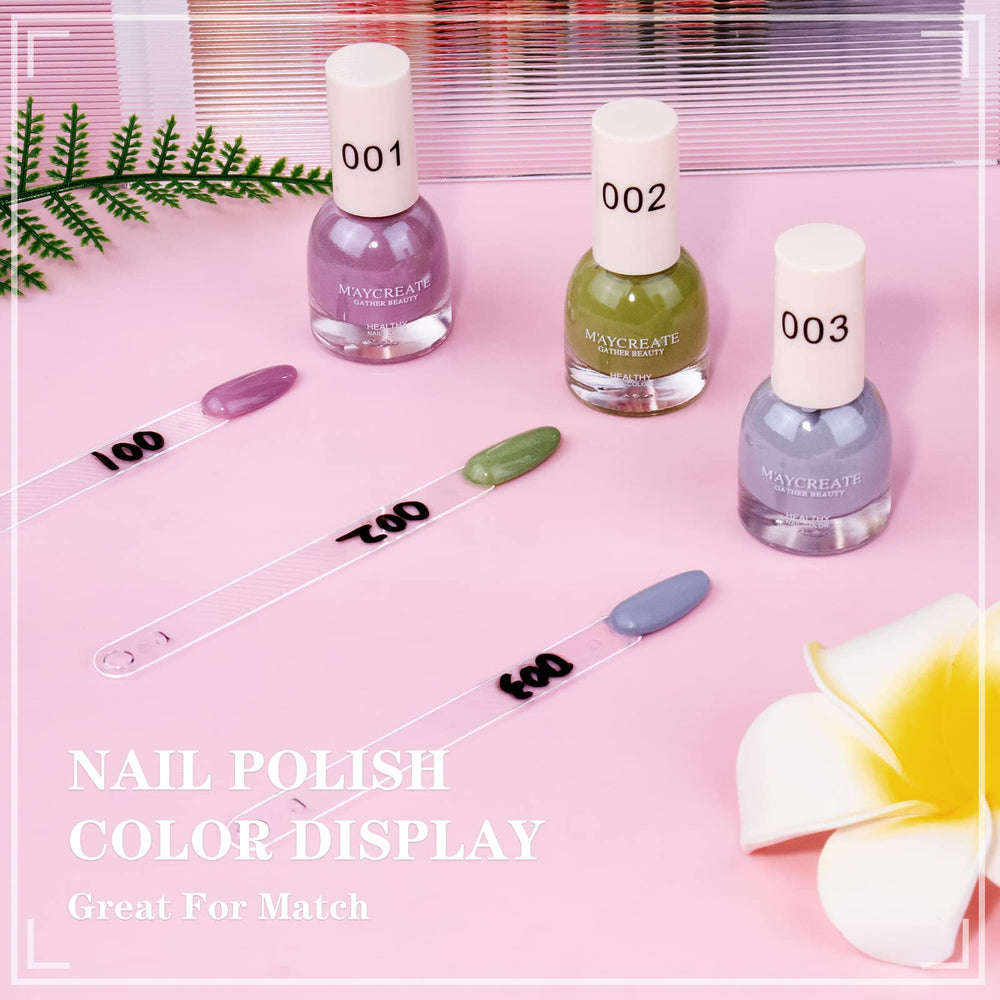 SUBAY transparent acrylic swatches preserve color accuracy during demos.