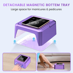 Subay UV Nail Lamp 108W intelligent timer with auto-sensor for hands-off operation