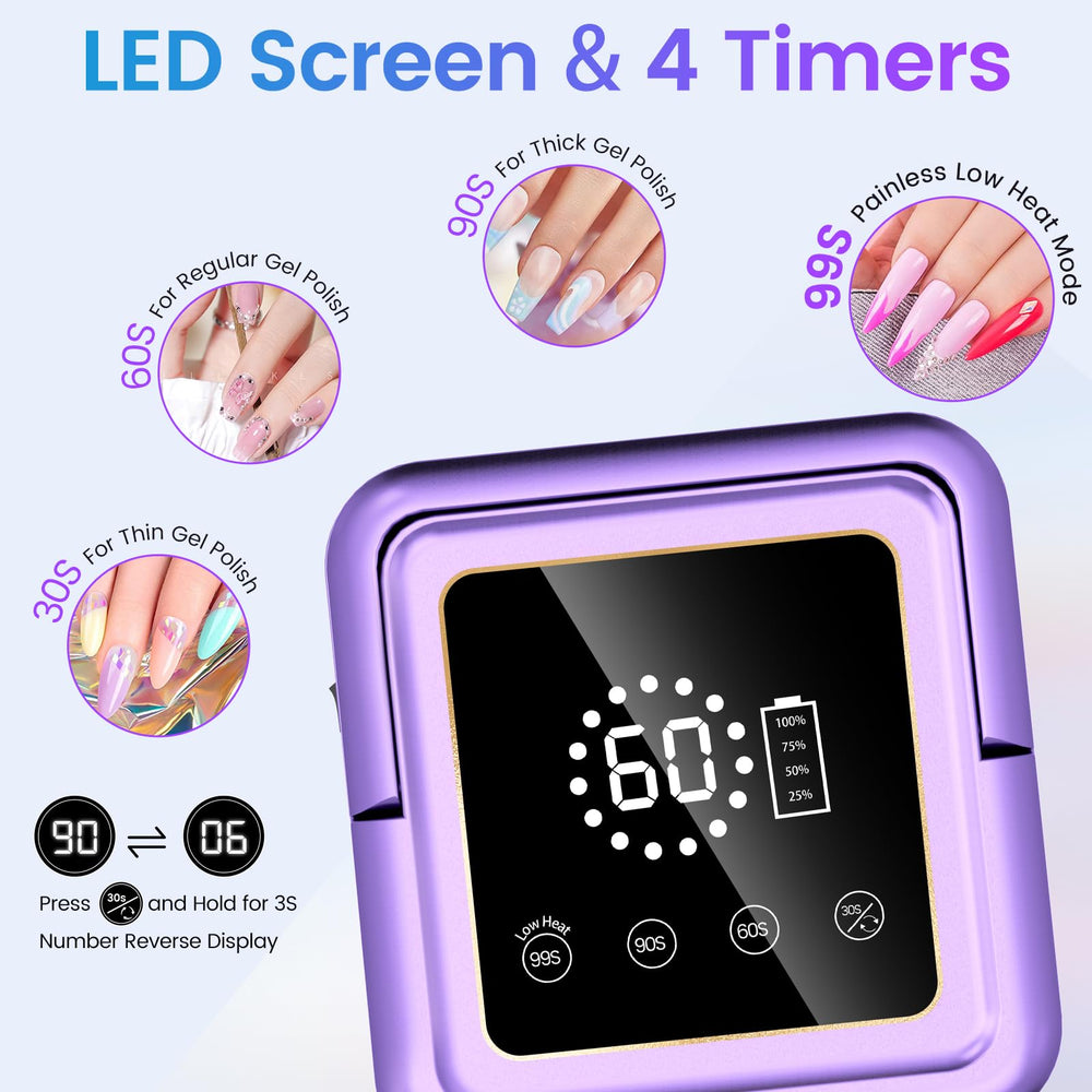 Subay UV Nail Lamp 108W interior with 36 beads delivers even 360° curing