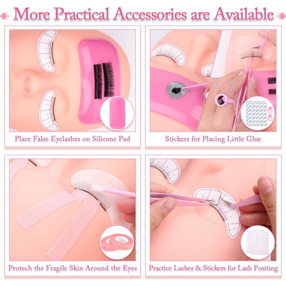 Sublaga mini mirror offers quick checks for symmetry and alignment mid-application.