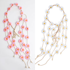Sucrain lightweight handmade floral crown adds delicate vintage charm.