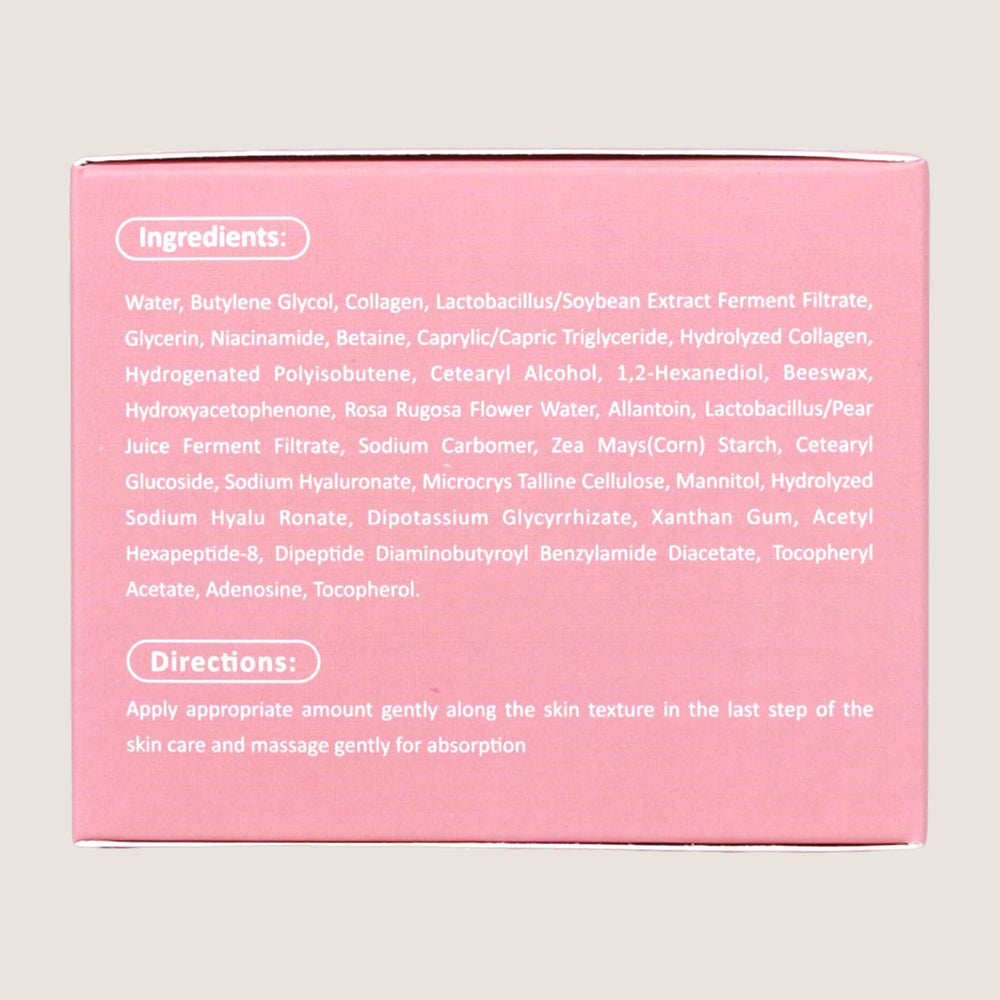 SUDAJI Collagen Sleeping Mask packaging displayed for easy, rinse-free use