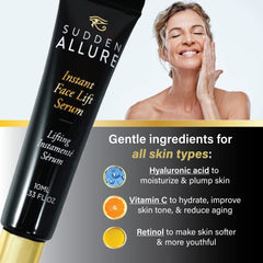 SuddenAllure daily routine in a bathroom setting for hydrated, refreshed skin.