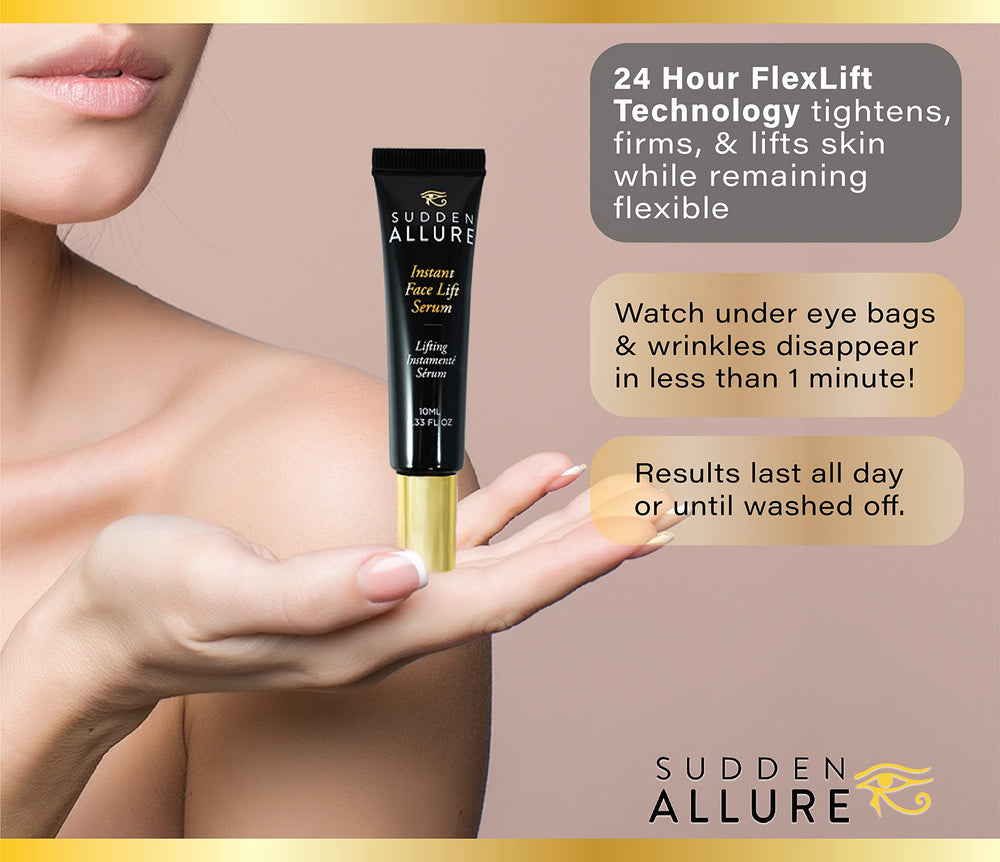 SuddenAllure packaging and USA-made label signaling clean ingredients.