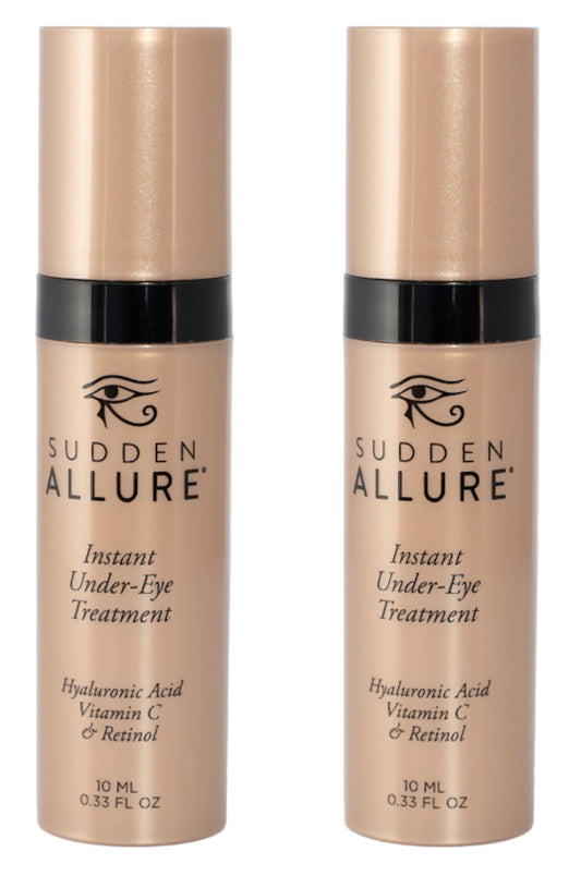 SuddenAllure under-eye serum application for refreshed, lifted eyes.