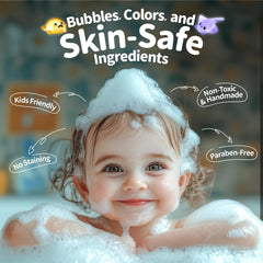 SudsyRoar 24-pack gift-bath-favors makes party baths extra special.