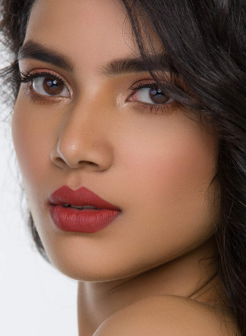 SUGAR Cosmetics Matte As Hell crayon lipstick texture close-up showing creamy glide.