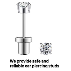 SugarTang preloaded ear studs included for easy replacement options