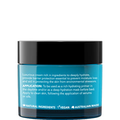 Sukin AquaBoost night cream jar dispensing close-up highlighting premium formula.
