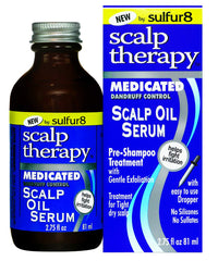 Sulfur-8 Scalp Therapy Oil Serum bottle for nourished scalp and gentle relief