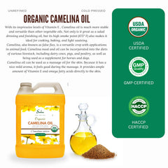 Sulu Organics camelina oil bottle image ideal for cooking and healthy meals