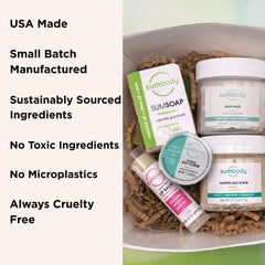 Sumbody gift set 6pcs arranged for convenient self-care gifting.