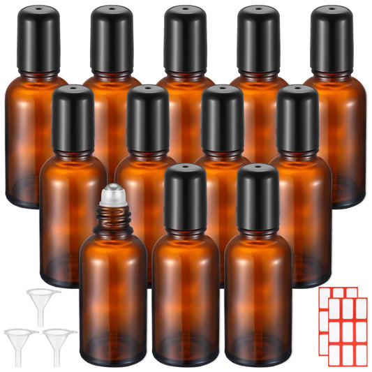Sumind amber roller bottle 30ml for precise essential oil application.