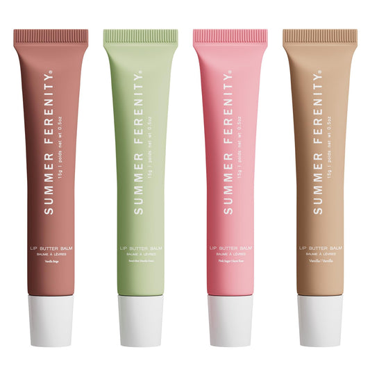 Summer Ferenity lip butter balm compact showing on-the-go hydration.