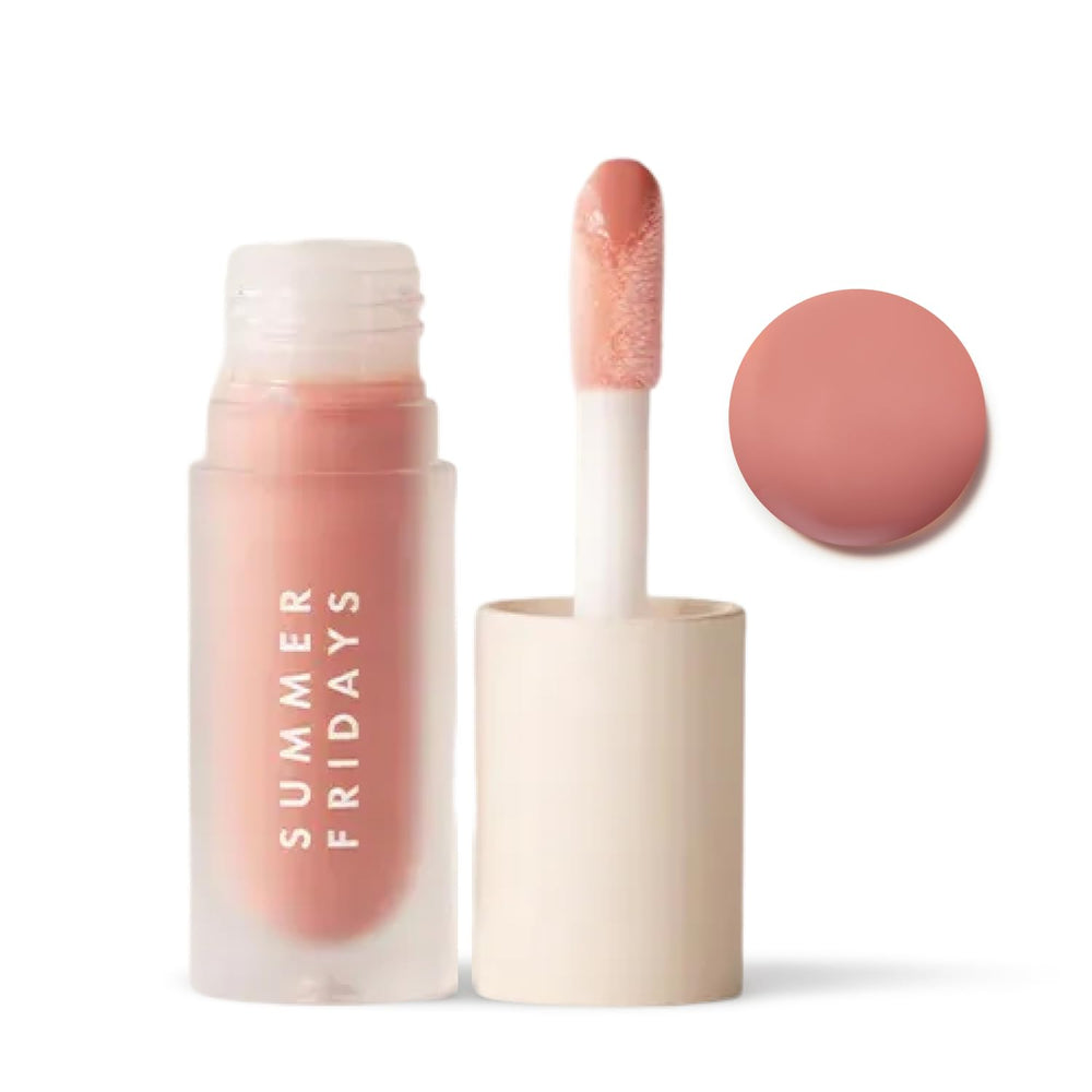 Summer Fridays Dream Lip Oil bottle close-up delivering glossy hydration for everyday wear