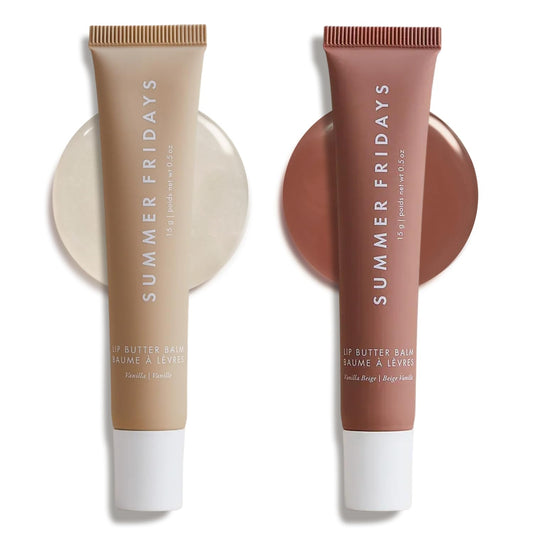 Summer Fridays Lip Butter Balm Vanilla tube for hydrating lips.