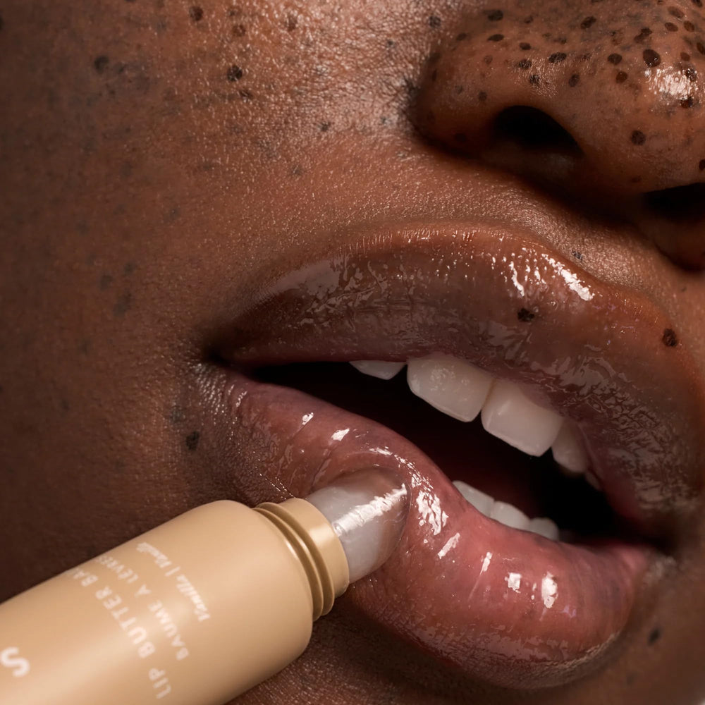 Summer Fridays Vanilla aroma enhances daily lip care.