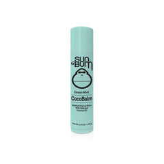 Sun Bum CocoBalm Pinacolada tube close-up highlighting tropical lip nourishment.