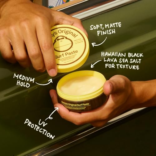 Sun Bum matte finish texture with sea salt for casual beach look