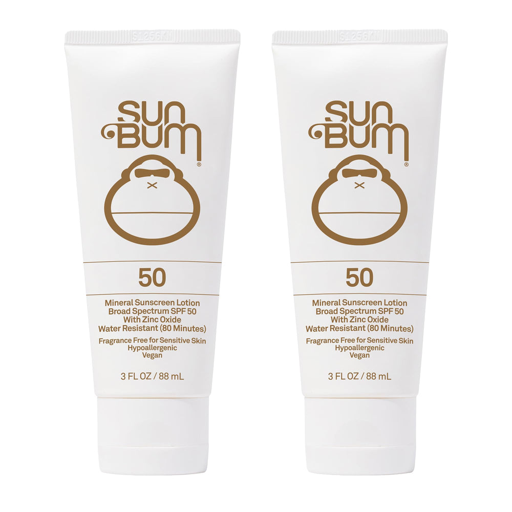 Sun Bum Mineral SPF 50 2-pack front view, ready for beach days.