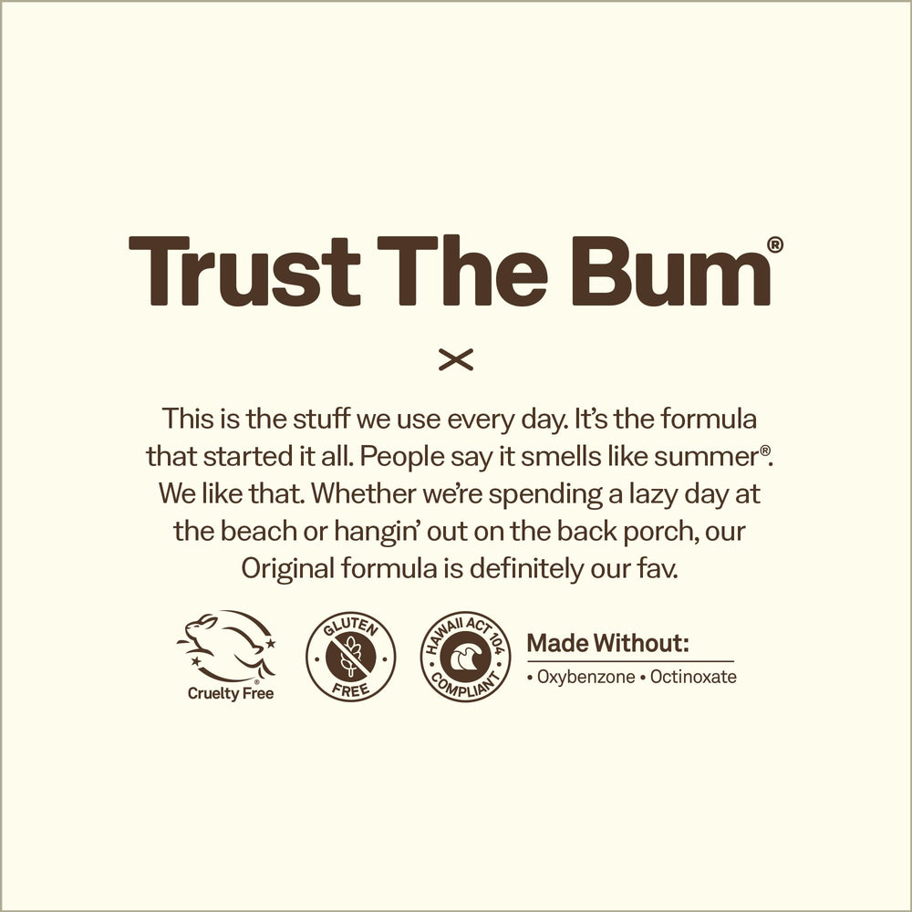 Sun Bum is oxybenzone- and octinoxate-free formula for responsible sun care.