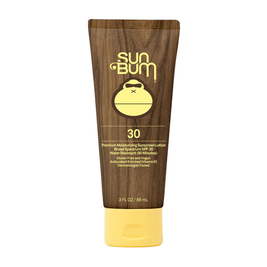 Sun Bum Original SPF 30 sunscreen lotion bottle shown for daily protection.
