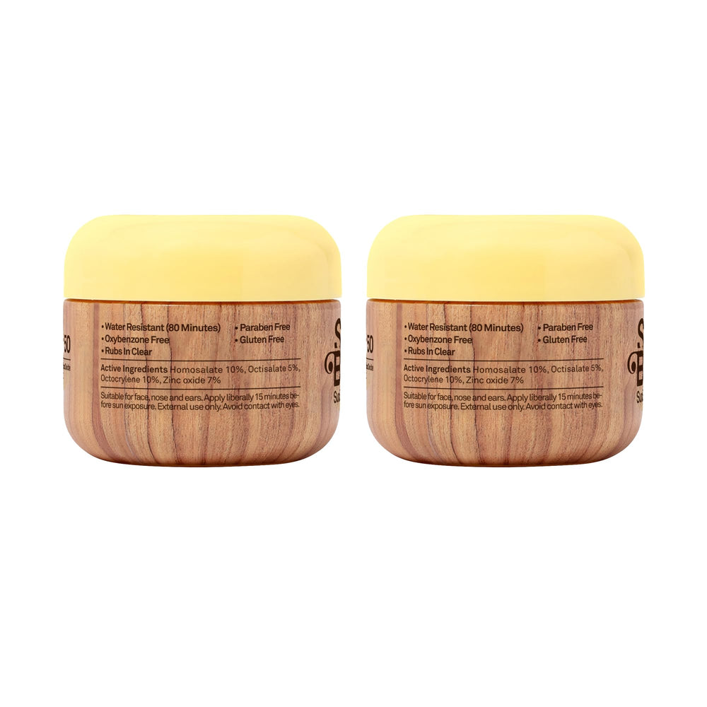 Sun Bum vitamin E and aloe ingredients closeup signals skin nourishment