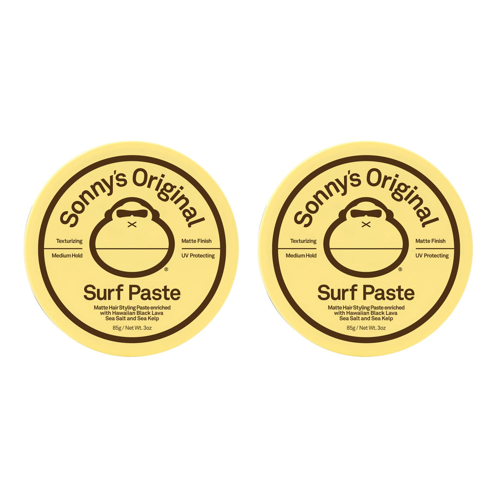 Sun Bum texturizing surf paste 2-pack on shelf for quick styling