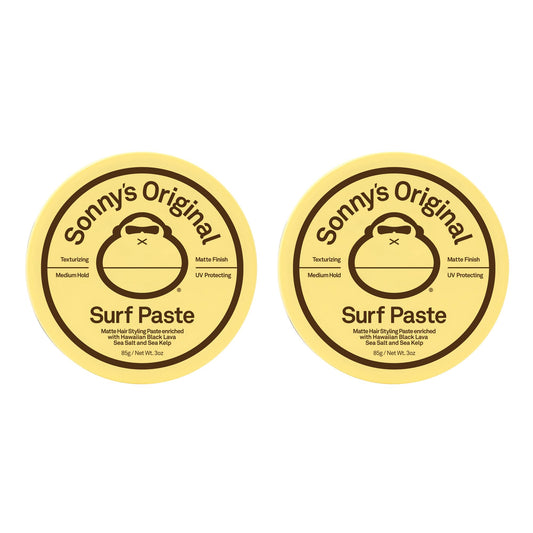 Sun Bum texturizing surf paste 2-pack on shelf for quick styling