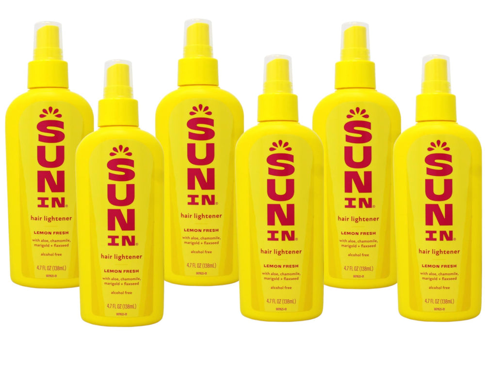 Sun-In Lemon bottle mist for even sun-activated lightening and soft, manageable hair.