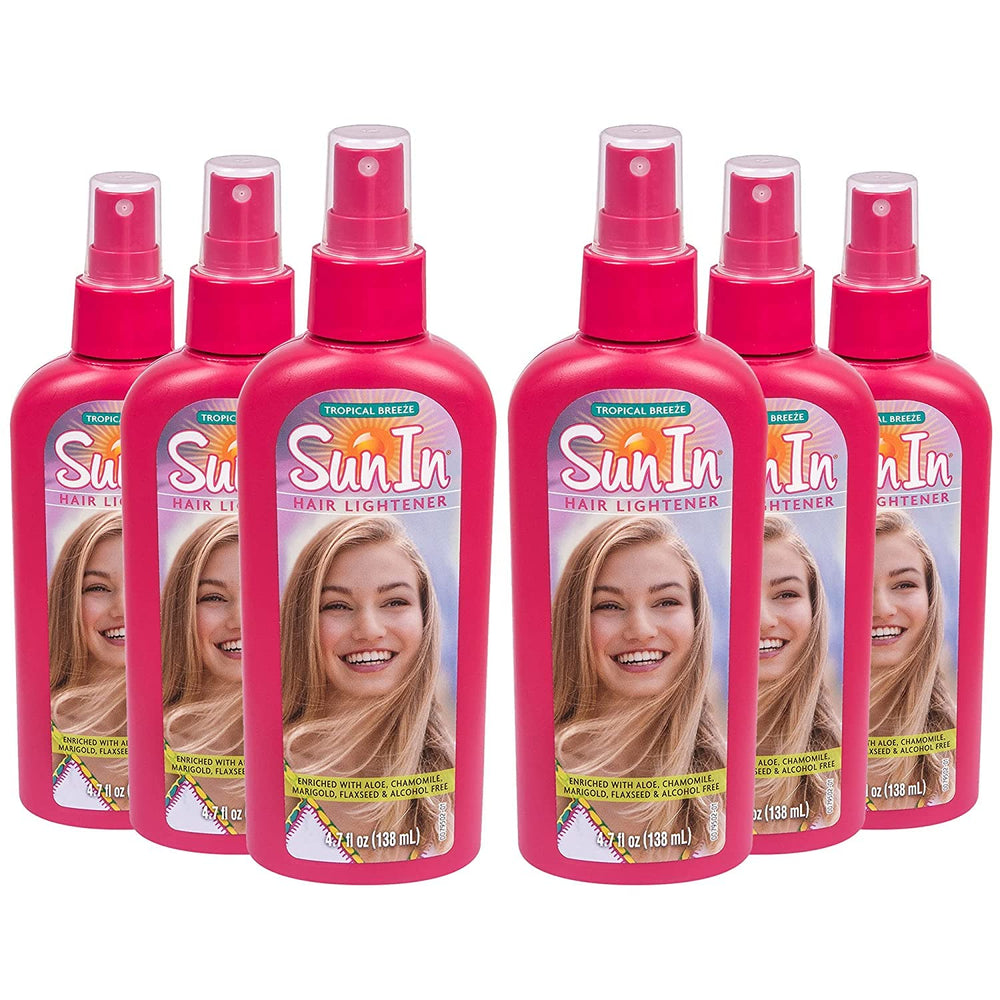 Sun-In Original Spray-In Lightener Tropical Breeze pack of 6 bottles for sun-kissed results