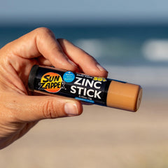 Sun Zapper face and body coverage in compact stick