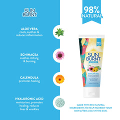 Sunburnt EMCW9 clear gel absorbs quickly with silky feel
