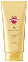 Suncut Perfect UV Essence on face during outdoor use for daily protection.