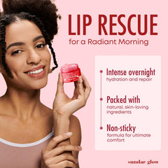 Sundae Glow lip scrub with pear for gentle exfoliation and soft lips