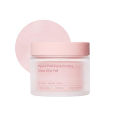 SUNGBOON EDITOR Apple Peel Syrup Coating Pad close-up showing exfoliating texture for radiant skin.